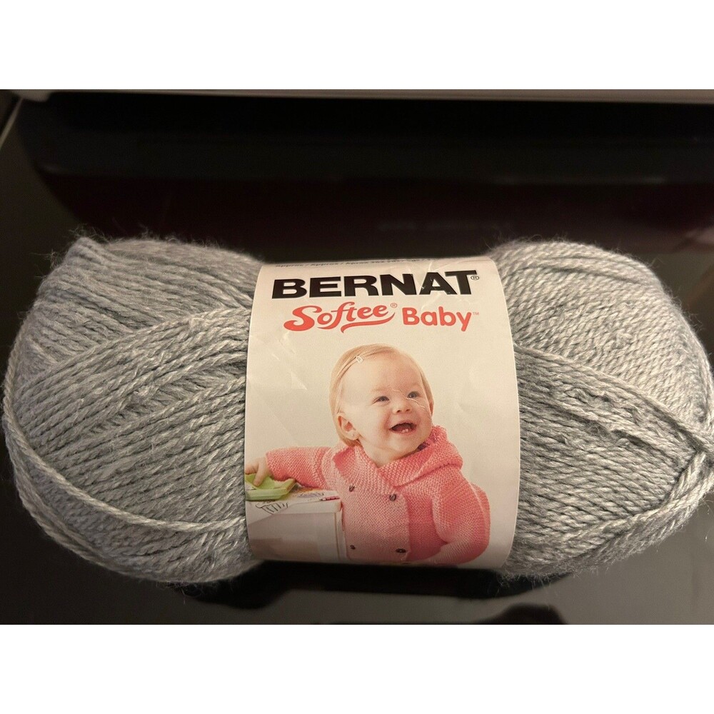 Bernat Softee Baby Yarn - Solids, 100% Acrylic - Flannel / Gray     362 yards